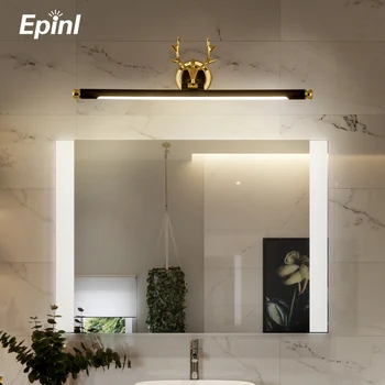 Epinl Elnias Stiliaus Sienos Lempos Medienos Modernus Veidrodis Šviesos diodų (LED) Miegamojo Lovos Makiažas, Šviesos, Vonios kambarys tualetinis staliukas Šviesos Namų Dekoro