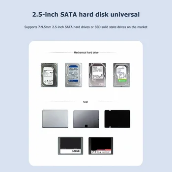 ORICO 2520U3 2.5 colių HDD SSD Mobiliojo Atveju Box SATA į USB 3.0 