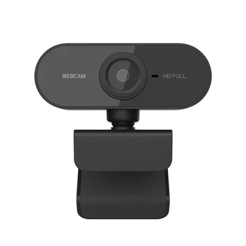 HD 1080p Kompiuterio Kamera, USB Web cam Su Micphone Nešiojamas Desktop PC Tablet Pasukti Kamerą