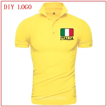2020 Italija Italijos Vėliava polo marškinėliai vyrams trumpomis rankovėmis Patogūs Visi Medvilniniai Polo Juokinga Karšto Pardavimo Trumpas Rankovės medvilnės polo