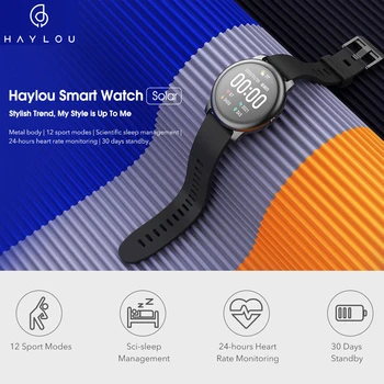 Haylou Smart Žiūrėti iOS AndroidSolar LS05 Sporto Širdies ritmo Miego Stebėti Vandeniui Pasaulio versija heylou iš Youpinsamartw
