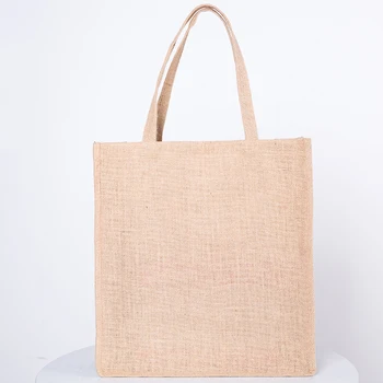 2020 Naujas krepšiai lino Tote maišeliai, Daugkartinio naudojimo Medvilnės, džiuto bakalėjos Pirkinių Krepšys Moterims, Vyrams Kelionės Shopper