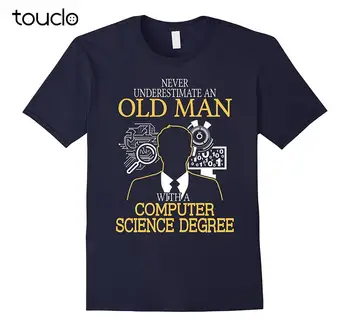 Nauja Vasaros Aukštos Kokybės Marškinėliai, Niekada Neįvertina Vyras Su Kompiuterių Mokslo Shirt Cool T-shirt