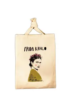 Frida Kahlo Spausdinti Skalbti Žaliavinis Audinys Pirkinių Krepšys Derliaus Naudinga Rankinės