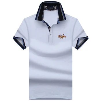 SHABIQI 2019Classic Prekės Vyrų marškinėliai Vyrų Polo Marškinėliai trumpomis Rankovėmis Polo Marškinėliai T Dizaineris Polo Marškinėliai Plius Dydis 6XL 7XL 8XL 9XL 10XL