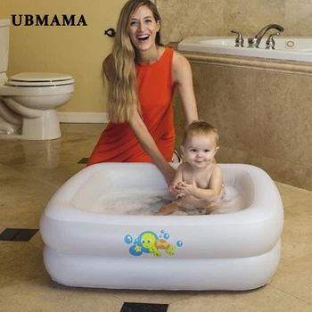 70*30 cm baltos spalvos pripučiamas baseinas berniukas ir mergaitė turas puikus baseinas, vaikų vonia kūdikių plaukimo baseinas, uždaras lauko plaukti centras