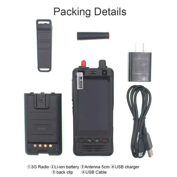 3G Mobiliojo Telefono W5 TR Radijo IP67 atsparus Vandeniui UHF 400-470MHz Walkie Talkie, 5MP Kamera, Dual SIM Android 6 išmaniųjų telefonų