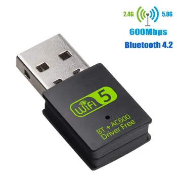 USB WiFi Bluetooth Adapter Dual Band Wireless Išorės Imtuvas Dongle for PC Nešiojamas NC99