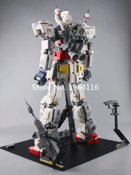 Naujų Idėjų serija 1:60 Gundam RX-78-2 modelis statybinių blokų rinkinius Su Fiksuota atrama Classic SS Kūrėjas Žaislai vaikams