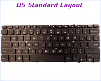 Naujas JAV Išdėstymo Klaviatūra Dell Spyder AED13U00110 MP-11C7 0X52TT 0P6DWF 0MH2X1 Laptop/Notebook Juoda Apšvietimu, be Rėmelio