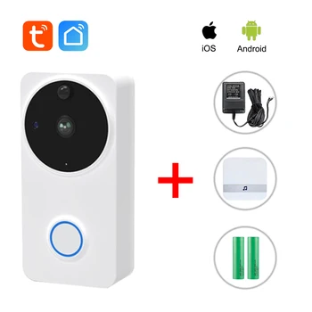 EACHEN WiFi Vedio Doorbell Lauko 1080HD Kamera (Tuya Smart Gyvenimo App)