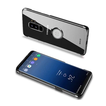 Dėl Pardavimų Samsung Galaxy S9 Atveju Xundd Skaidri Kieto PC Case for Galaxy S9 Plus Atveju Telefonas su Magnetinės Metalo Žiedas Turėtojas