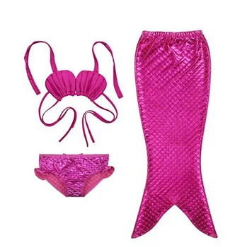 3-9Y Mergaitė Vaikai Undinėlės Uodega Swimmable Bikini Komplektas Fantasia Para Nadar Ariel Undinė Kostiumai, Maudymosi Kostiumą Išgalvotas Cosplay Kostiumas