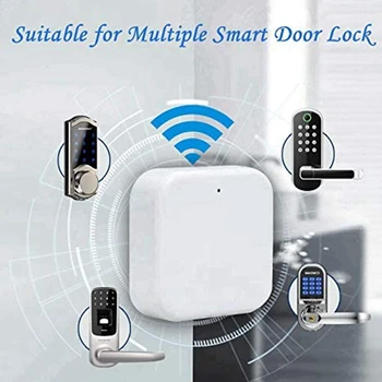 Bluetooth Wifi Vartai Pirštų Atspaudų Pword Smart Elektroninės Durų Užraktas Namų Tiltas Ttlock App Kontrolės Vartai Hub