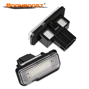 2VNT 12V Licenciją Plokštelės Šviesos Lempos 18SMD Klaidų LED VAGONO (Benz W219 W211W203