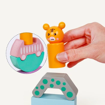 Montessori Mediniai Krovimas Žaidimas Blokai Ankstyvojo Lavinimo Žaislai Vaikams, Loginį Mąstymą Mokymo Interaktyvus Žaislas