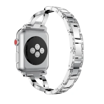 Prabangus Nerūdijančio Plieno nuorodą apyrankę, apple watch band 44mm 42mm 40mm 38mm iwatch6 5 4 3 2Series