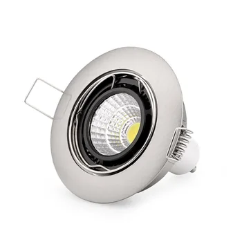 Embedded Lubų Nikelio LED Spot Apdailos Žiedas Halogeninės Lemputės Pakeitimo LED Prožektorius Šviesos Rungtynių Rėmelį