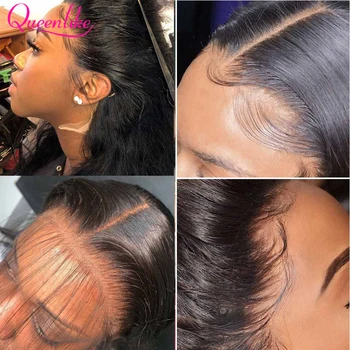 13x6 Nėrinių Priekinės Perukas Juoda Moterims Žmogaus Plaukų Perukai 28 30 32 Cm Ilgio Brazilijos Tiesūs Plaukai, Kaulų Tiesiai Nėriniai Priekiniai Perukas