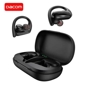 DACOM Sportininkas TWS Sporto Bluetooth Earphons Built-in Mic HD Boso Garso Tiesa Belaidė Stereofoninė laisvų rankų įrangos Ausinių iPhone Samsung
