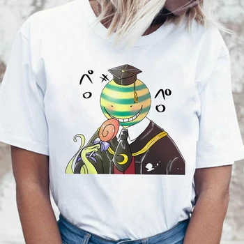 Populiarus Anime Nužudymo Klasėje Moterys T-shirt Juokingas Mielas Animacinių filmų Spausdinti Negabaritinių Viršūnes Mados Streetwear Aukštos Kokybės