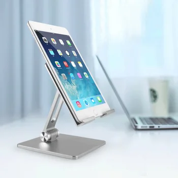 Aliuminio Lydinio Dual Sulankstomas Darbalaukio Pasukimo Tablet Stand Mobiliojo Telefono Laikiklis iPhone 12 pro max iPad Oro mobiliųjų telefonų