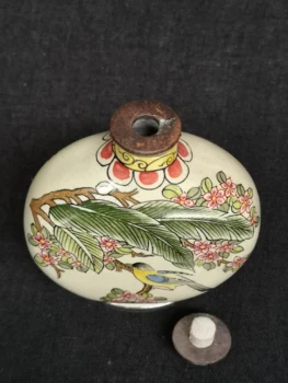 YIZHU CULTUER MENO Kolekcija, Senovinių meno Kinijos Cloisonne Tapybos Gėlių ir Paukščių Skaičius Uosti Butelio Dekoravimas