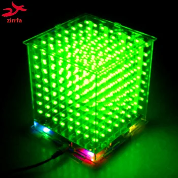 Karšto pardavimo mini 3D 8 8x8x8 led elektroniniai šviesos cubeeds 