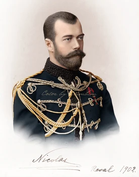 Imperatorius Visų Russias Nikolajus II Nikolajus II Rusijos portretas-Europos Meno spausdinti meno tapybos ant drobės--nemokamas pristatymas--S5