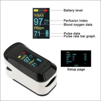 RZ Piršto Pulse Oximeter Piršto OscillOmeter Skaitmeninis Pulsioximetro Nešiojamų Buitiniai Sveikatos Širdies ritmo SPO2 PR Stebėti