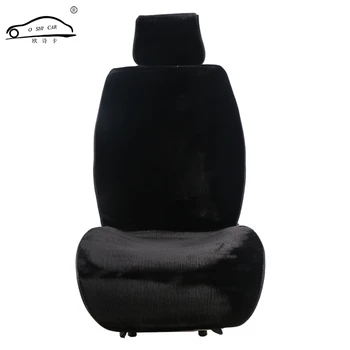 2 Vnt žiemos storio pliušinis automobilių ausies sėdynės pagalvėlės šiltas / O SHI AUTOMOBILIŲ minkštos automobilio sėdynės padengti jaustis patogiai