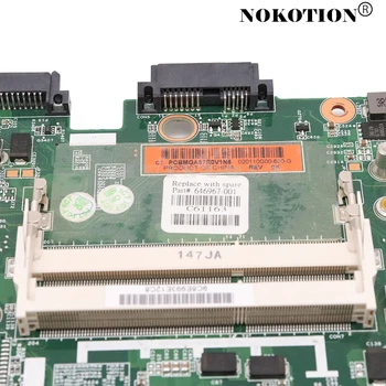 NOKOTION 646967-001 Nešiojamojo kompiuterio plokštę HP EliteBook 8560P 6560B Mainboard QM67 DDR3 HD 6470M visą bandymo
