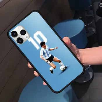 Diego Armando Maradona Argentinos futbolo žaidėjas Telefono dėklas skirtas iPhone 11 12 5 6 S C SE Plus
