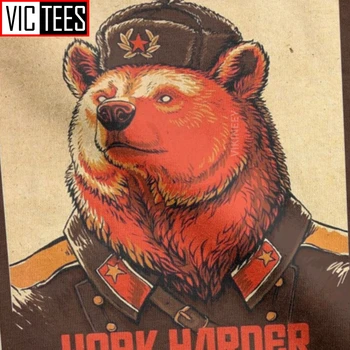 Dirbti Sunkiau Draugas Sovietų Sąjungos T-Shirt Vyrai Medvilnės Marškinėlius Komunistų Komunizmas Tsrs Bendražygiai Rusija Suaugę