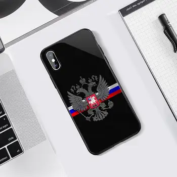 Rusijos vėliava, Emblema, Ženklas, Simbolis coque padengti funda Telefono dėklas Grūdintas stiklas iphone 5C 6 6S 7 8 plus X XS XR 11 PRO MAX