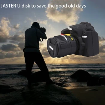 JASTER 64GB Fotoaparato formos usb flash drive atminties pendrive stick 64gb/32GB/4GB/8GB/16GB USB Flash Pen Ratai Nykščio Kamera dovana
