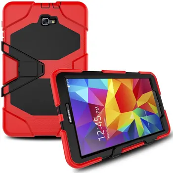 Case For Samsung Galaxy Tab SM-T580 SM-T585 10.1 colių Tablet apsaugoti Sunkiųjų Minkšto Silikono+PC Nugaros Stovi Padengti Coque+rašiklis