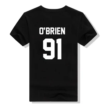 Vasaros Mados T-shirt DYLAN O ' brien 91 Juokingas Laiškas Spausdinti Marškinėlius Tumblr Topai Marškinėliai, Harajuku Gerbėjai Vyrai Moterys Femme Marškinėlius