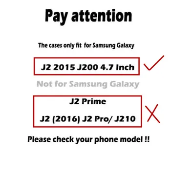 Telefono Atvejais Apima Samsung Galaxy J2 SM-J200 J200F J200G J200H 3D Dreni Blizgesį Minkštos TPU Galinį Dangtelį Atveju, Aišku