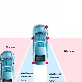 Automobilių Universalus Blind Spot-Radarų Aptikimo Sistema, Mikro bangų nematymo Stebėjimo Radarų Bsd Bsa Bsm Aklas Zonos Aptikimo S