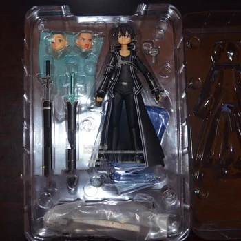 15cm Japonijos Anime Kardas Meno Internete SAN Kirito 174 PVC Veiksmų Skaičius, Modelis Žaislų Kolekcijos Lėlės