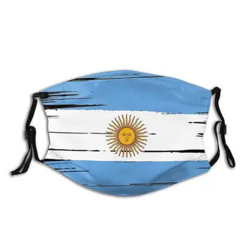 Argentinos Vėliava Pietų Argentinos Futbolo Skalbti Madinga Burnos, Veido Kaukė Anti Migla Dulkių Įrodymas, su Filtrais Poliesteris Apsauga