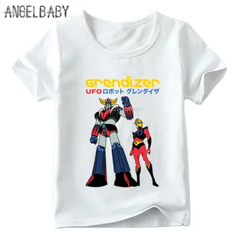 Berniukų/Mergaičių Japonijoje Robotas Grendizer Anime, Print T-shirt Vaikų Vasaros trumpomis Rankovėmis Viršūnes Kūdikių Vaikams Laisvalaikio Juokingi marškinėliai