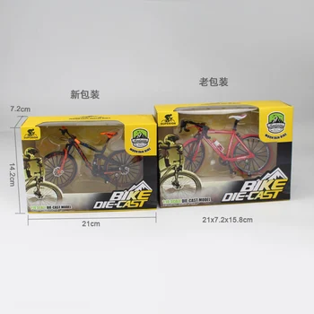 Lieti Dviračio Modelis Diecast Metal Piršto Kalnų dviračių Lenktynių Žaislas Sulenkti Kelių Modeliavimas Surinkimo Žaislai vaikams J0466
