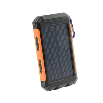 LiitoKala Lii-D007 Nešiojamas Saulės Energijos Banko 10000mah Už Xiaomi 2 Iphone Išorės Baterija Powerbank Vandeniui Dual USB