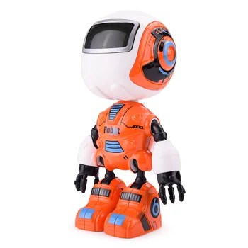 Kawaii Daugiafunkcį Juokinga Lydinio PASIDARYK pats Robotas Su Garso, Šviesos Veiksmų Skaičius, Touch Robotai Žaislai Chidlren 12cm