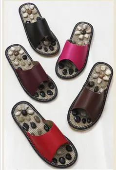 Masažo Šlepetės Pėdų Priežiūros batai moterims,Pebble Stone Pėdų Masažas Šlepetės Pėdų Refleksologijos Vyresnio amžiaus Akupunktūra Sveikas Batai