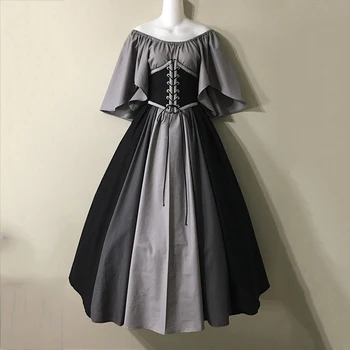 Gotikos Derliaus Clothings Lolita Drabužius Išjungti Peties Europos Renesanso Suknelė Drabužius, Dėvėti Merginos Viktorijos Rūmų Suknelė Moterims 3771