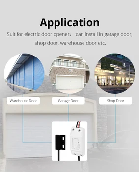 Zemismart Wifi Garažo vartų Valdiklis, skirtas Automobilių Garažo Durų Atidarytuvas APP Nuotolinis Valdymas Laiko Valdymas Balsu Alexa, Google