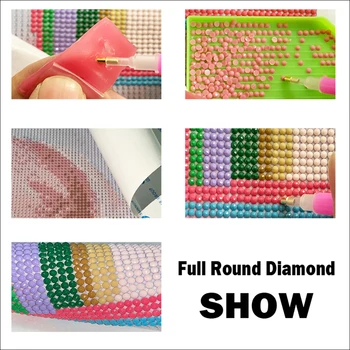 Diamond Tapybos Vaizdą kalnų krištolas abstrakčiai Veido Visą round Square Mozaikos Diamond Siuvinėjimo 5D 